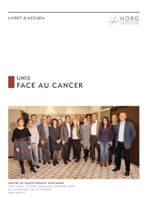 face aU cancer - Hartmann Oncologie Radiotherapie Groupe