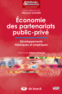 Économie des partenariats public-privé – Développements