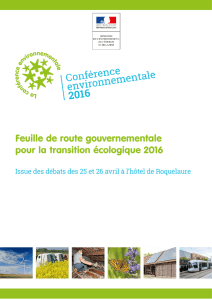 Conférence environnementale 2016