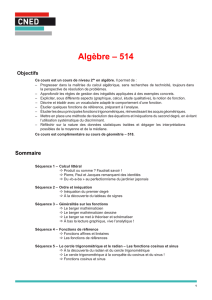Algèbre – 514