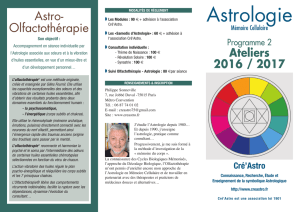 programme des ateliers d`astrologie 2016 / 2017