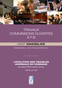 TRAVAUX COMMISSIONS OUVERTES E.F.B