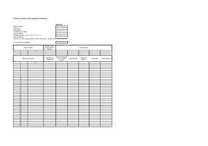 Fiche de terrain suivi quadrat botanique