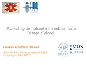 Marketing de l`alcool et troubles liés à l`usage d`alcool