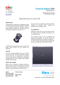 Spacemouse et Java 3D