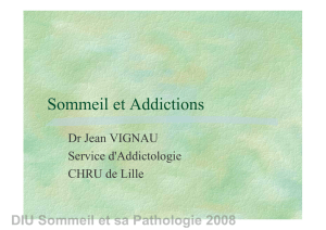 Sommeil et Addictions