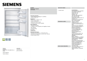 Siemens KI18RV20 REFRIG. INT T.UTIL 88CM 151L A+