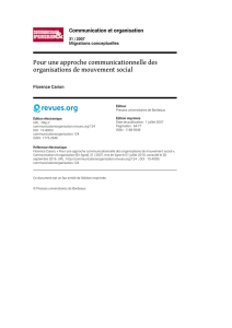 PDF 172k - Communication et organisation