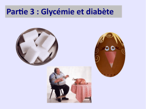 Chapitre 1 : la régulation de la glycémie