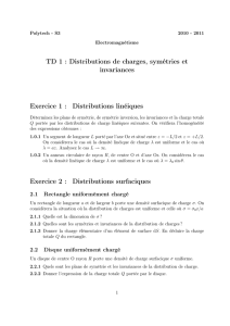 Distributions de charges, symétries et invariances - ifips