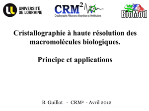 Cristallo-MacroMolecules - Département de Physique et Mécanique