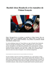 Rachid Abou Houdeyfa et les tumultes de l`islam français