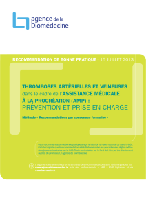 AMP et thromboses - Agence de la biomédecine