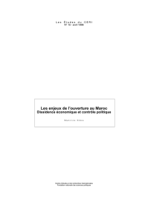 Les enjeux de l`ouverture au Maroc
