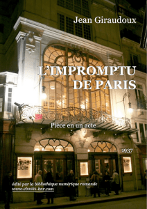 L`Impromptu de Paris - Bibliothèque numérique romande