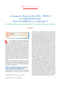 Comment choisir entre IEC, ARA II et antialdostérones