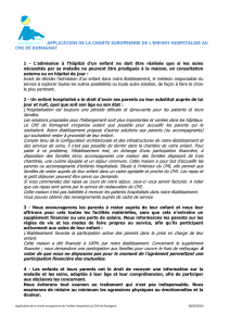 Charte de l`enfant hospitalisé - Centre Medical Infantile de Romagnat