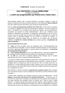 lettre au progressistes