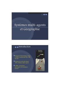 Systèmes multi-agents et Géographie