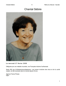 Chantal Sébire - Me Hélène Montreuil, Avocate