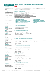 JBoss WildFly, administrer un serveur Java EE