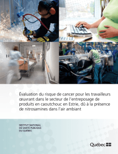 Évaluation du risque de cancer pour les travailleurs