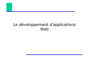 Le développement d`applications Web