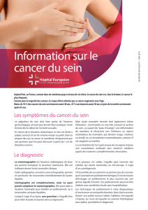 Information sur le cancer du sein