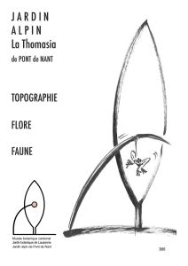 La Thomasia, jardin alpin de Pont de Nant (pdf