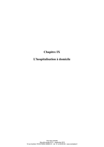L`hospitalisation à domicile