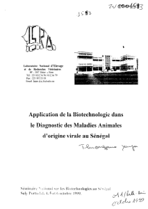 b Laboratoire National d`Hevage et de Recherches Vétérinaires