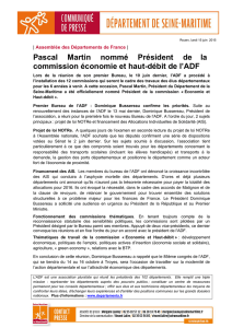 Pascal Martin nommé Président de la commission économie et haut