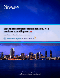 Essentials Diabète: Faits saillants du 71e sessions