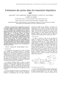 Estimation des pertes dans les transistors bipolaires SiC
