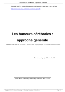 Les tumeurs cerebrales