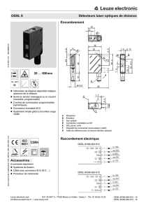 Accessoires : Encombrement Raccordement électrique ODSL 8
