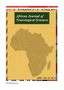 PDF Pages 4-5 - African Journal of Neurological Sciences