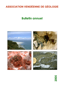AVG.Bulletin 2005 - Association Vendéenne de Géologie