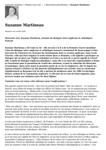 Suzanne Martineau - Unité des chrétiens