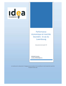 Performance &eacute;conomique et march&eacute;s boursiers : le cas du