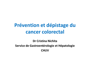 Prévention et dépistage du cancer colorectal