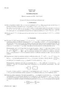 UL 111 SESSION 2001 Fili`ere MP MATHÉMATIQUES (Épreuve