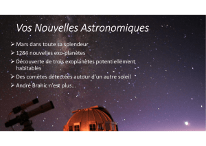 Vos Nouvelles Astronomiques - Club d`Astronomie de Boisbriand
