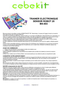 trainer electronique sensor robot 20 mx-803