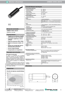 1 Détecteur ultrasonique UMB800 18H40 I 2M FA