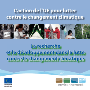 L`action de l`UE pour lutter contre le changement climatique