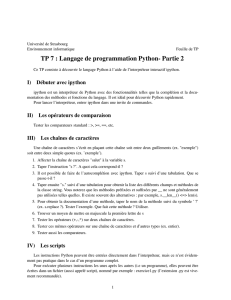 TP Python 2/2 - Département d`Informatique