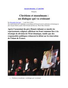 Chrétiens et musulmans : un dialogue qui va - Paroisse Saint-Eloi