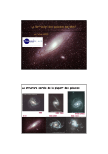 La formation des galaxies spirales?