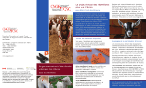 Programme national d`identification volontaire des chèvres